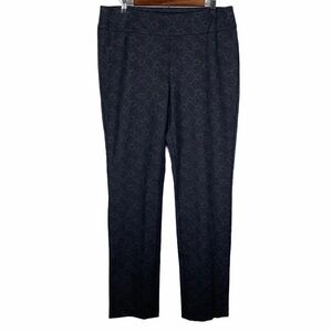 BYLYSE Snakeskin‎ Leggings Women's Large Black Patterned Pull-On Stretch Pants